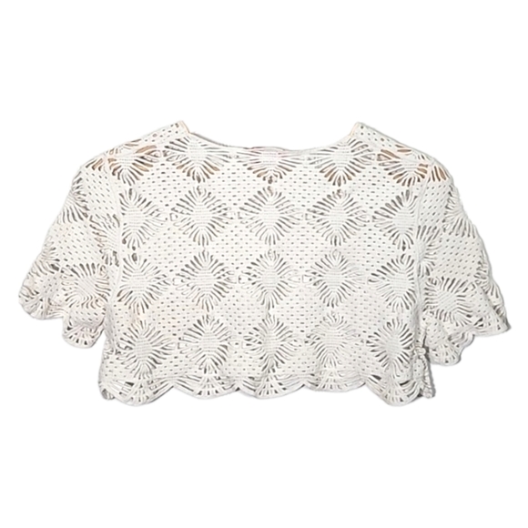 LHD white La Mer crop top size XS/S - Picture 6 of 7